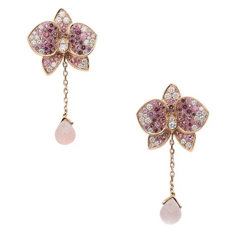 boucles d'oreilles caresse d'orchidées cartier|cartier orchidea.